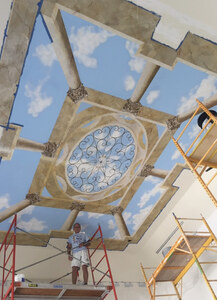 Faux Sky Dome Ceiling